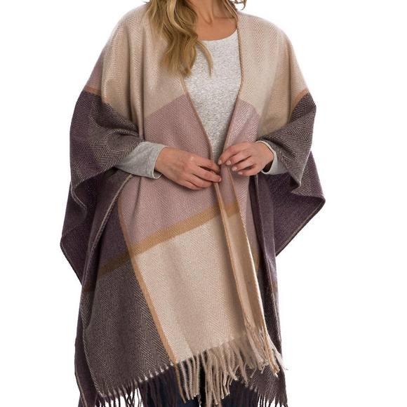 Woolrich Jackets & Blazers - ♨️RESTOCKED ROSE PLAID Wrap Pashmina Poncho BNWT